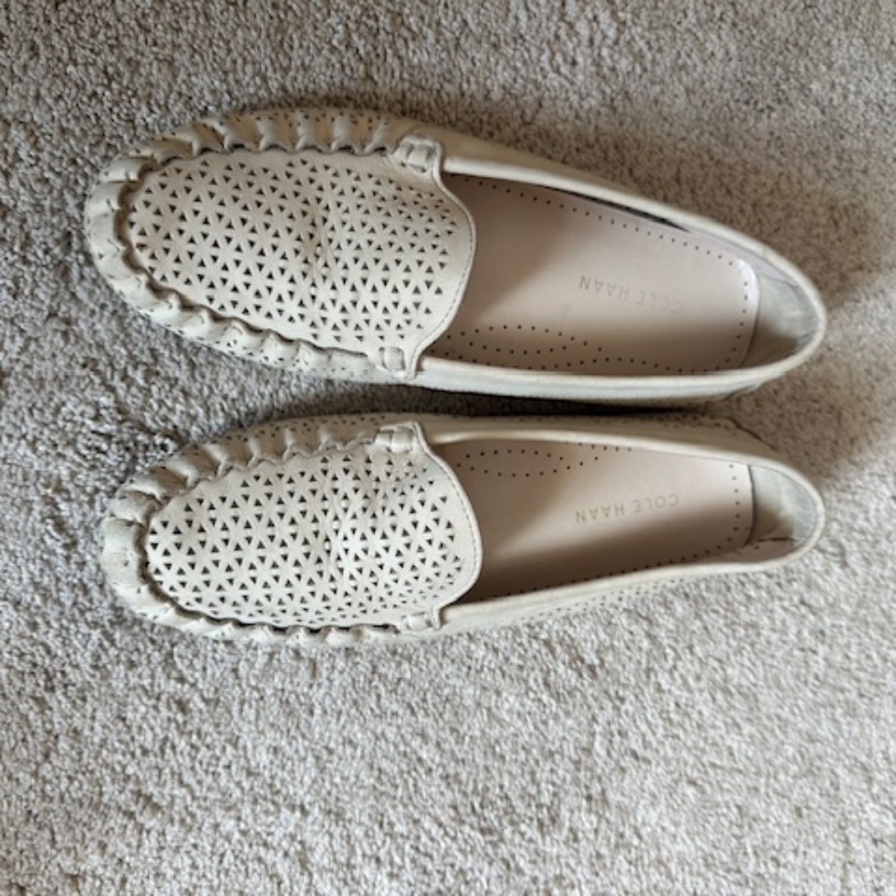 Women's Cole Haan Slip on Loafers Cream color 5 1/2 - 6 1/2 ish